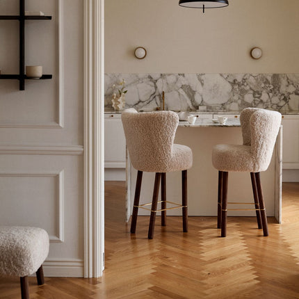 Emilia Barstol | Kort lugg | 57x47x106 cm Koksgrå