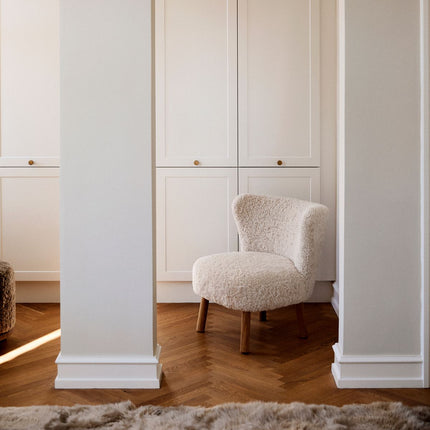 Emily Lounge Chair | Kort lugg Koksgrå