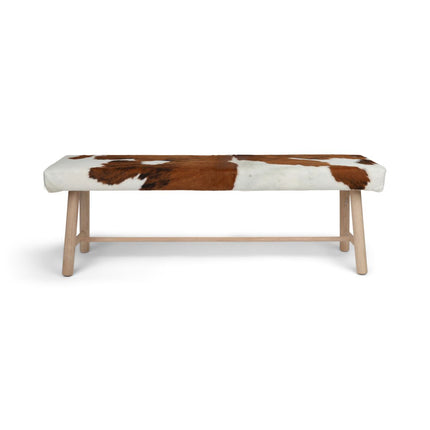 Bänk | Koskinn | 140x35x45 cm Brun / Vit