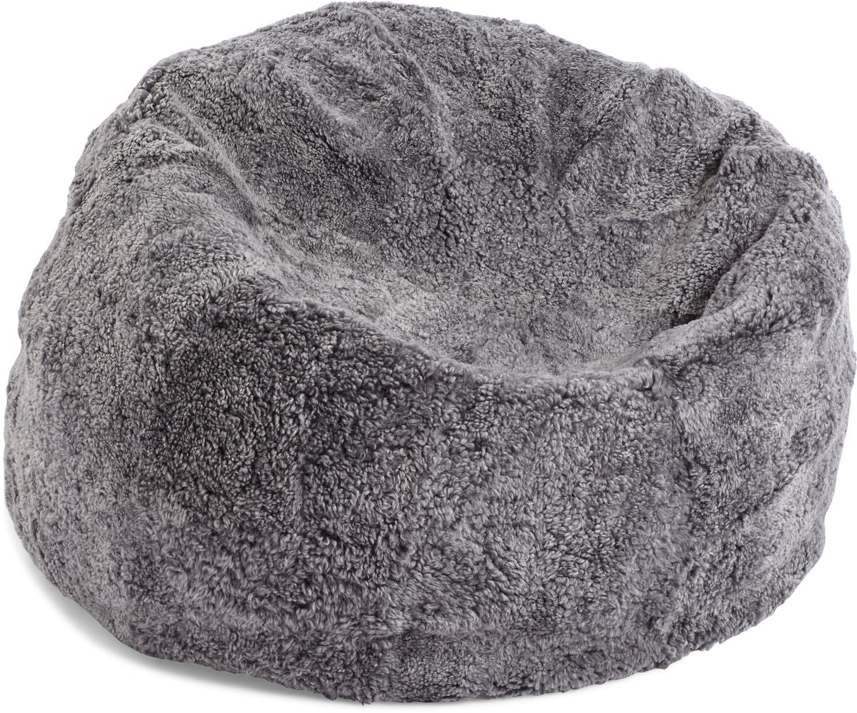 Saccosäck | Fårskinn | Kort lugg | 73x74 cm | 92x93 cm Ljusgrå 