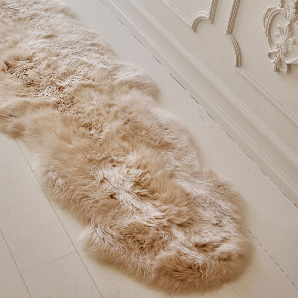 Fårskinn Premium | Lång lugg | 180x60 cm Mörk Lila