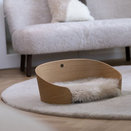 Fårskinnsmatta | Kort lugg | D140 cm Beige