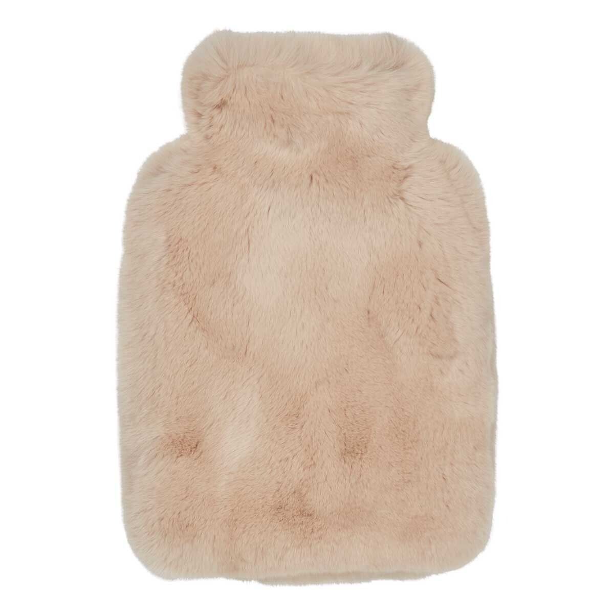 Värmekudde | Kaninpäls | Kort lugg | 22x32 cm Beige