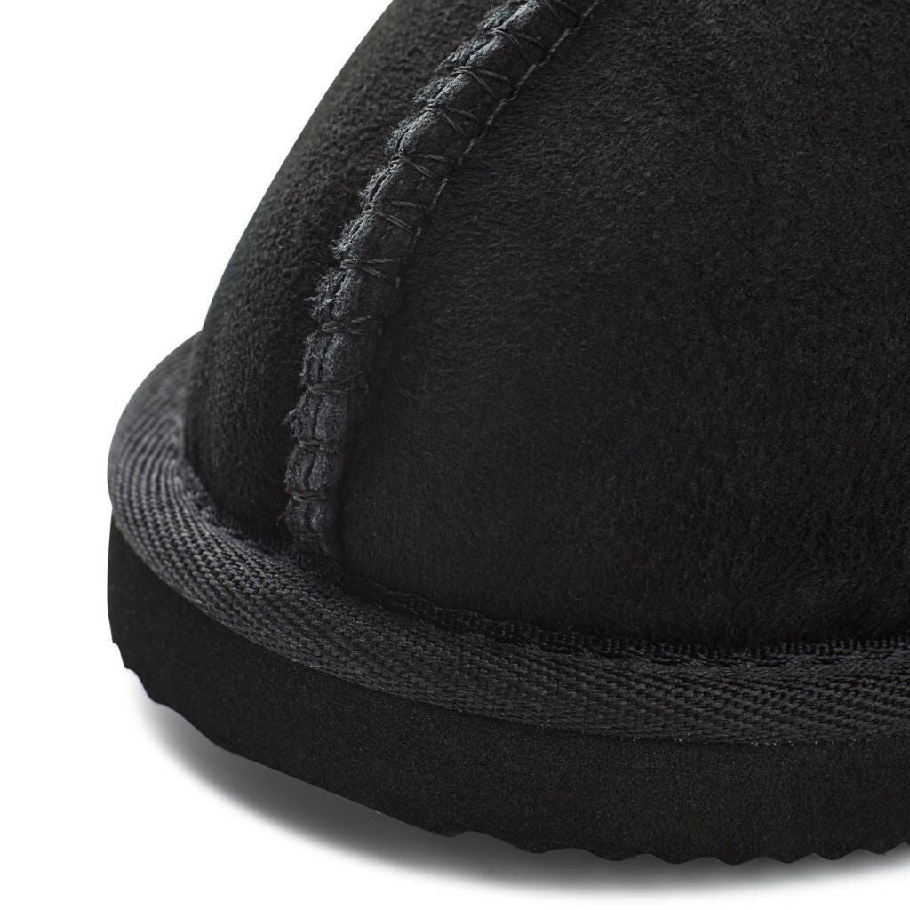 Tofflor | Fårskinn | Utan hälkappa Svart