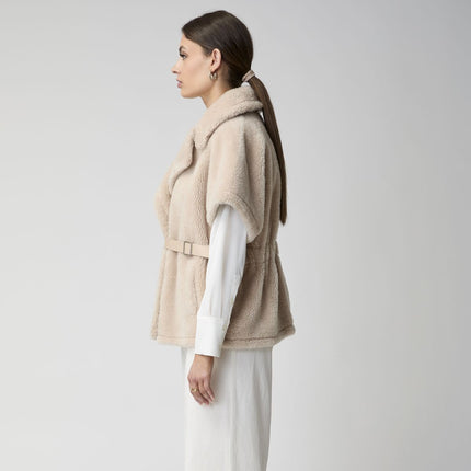 Elvira Poncho Beige