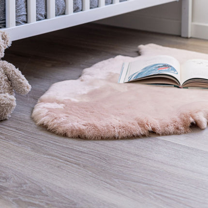 Lammskinn Baby | Till barn & bebisar | Perfekt till barnvagnen | 80 cm Ljusrosa