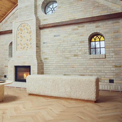 Benjamin Bänk | Kort lugg | 160x44x52 cm Koksgrå