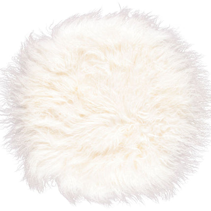 Fårskinnskudde | Lockig | Tibet | Ø38/45/62 cm Vit
