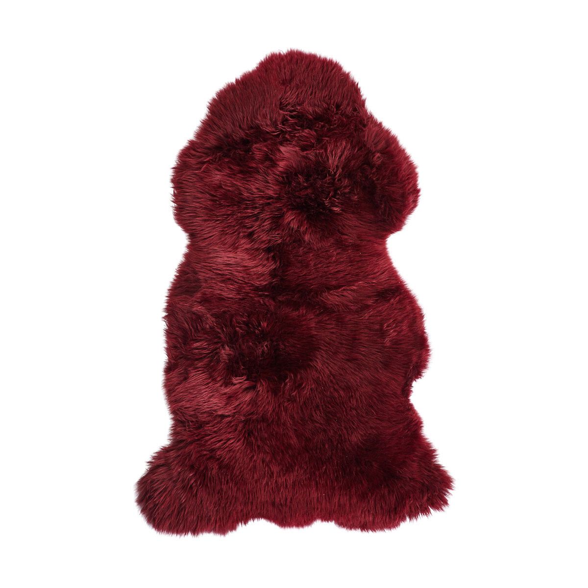 Fårskinn Premium | Lång lugg | 115x60 cm Bordeaux