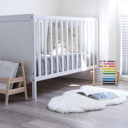 Lammskinn Baby | Till barn & bebisar | Perfekt till barnvagnen | 80 cm Vit
