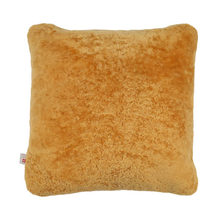 Premium Fårskinnskudde | Korthårig | Nya Zeeland | Dubbelsidig Senapsgul