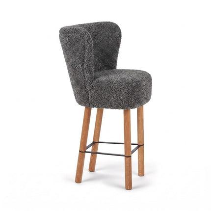 Emilia Barstol | Kort lugg | 57x47x106 cm Grå