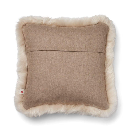 Wool Cushion | LW trim  | 52x52 cm Beige/Linne