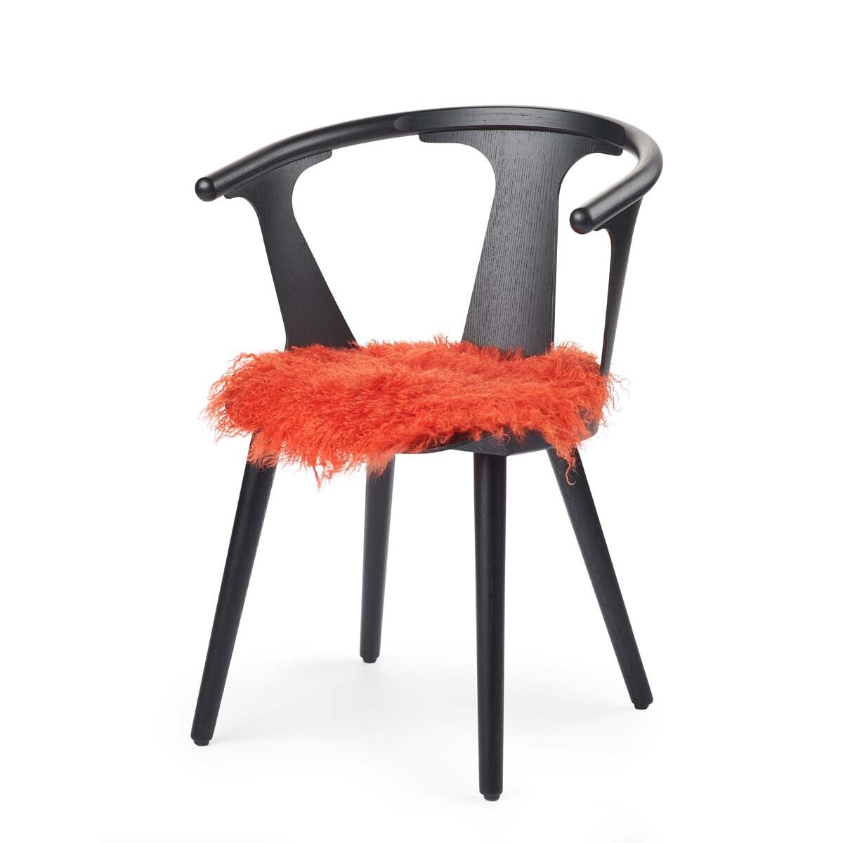 Stolsdyna | Lockig | Tibet | Ø38 cm Pangorange