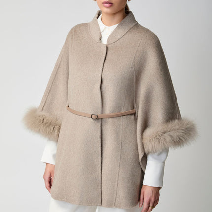 Lorraine Poncho Beige