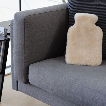 Värmekudde | Mockasin Fårskinn | 22x32 cm Mörk Grå