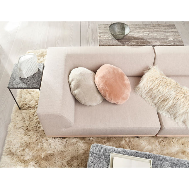 Fårskinnskudde | Velour | Kort lugg | D45/62 cm