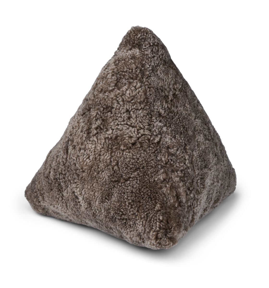 Fårskinnskudde Hematite | Kort lugg | 35x35x35 cm Cappuccino