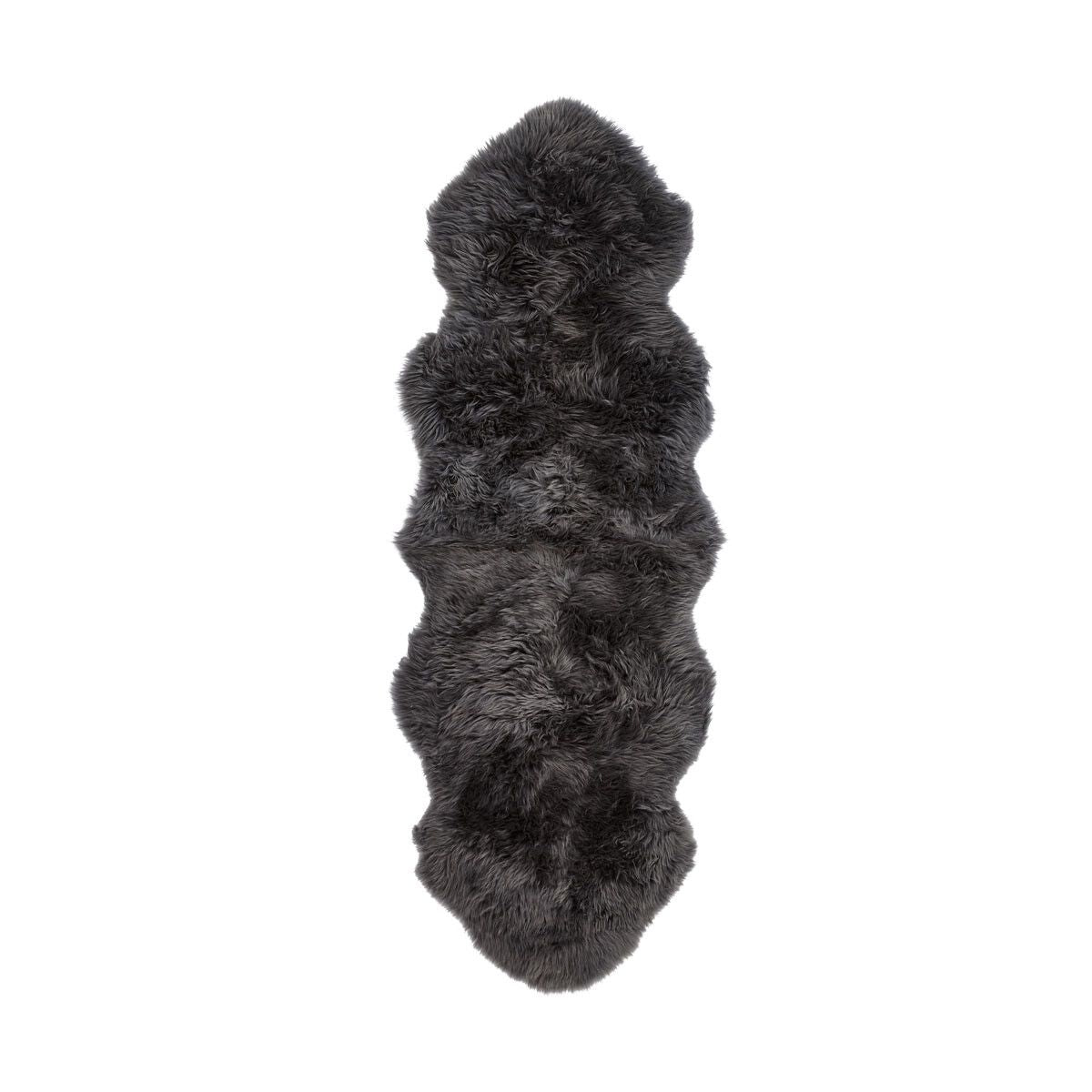 Fårskinn Premium | Lång lugg | 180x60 cm Mörkgrå