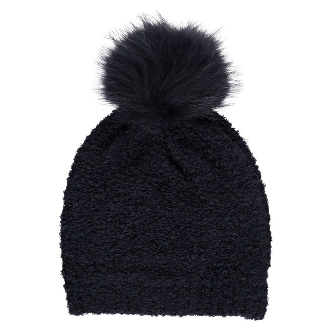 Samantha barnmössa | 100% Ull | Tvättbjörnspäls