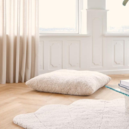 Maxi Float kudde | Kort lugg | Nya Zeeland | Dubbelsidig | 90x90 cm Koksgrå